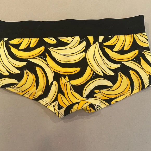 PINK Victoria's Secret Black and Yellow Banana Print Panties - Picture 5 of 5